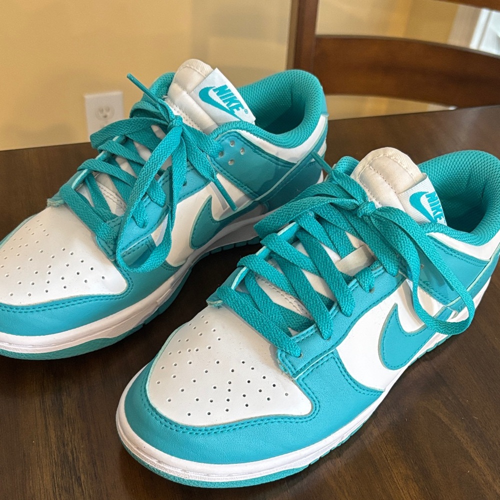 Nike Teal and White Sneakers